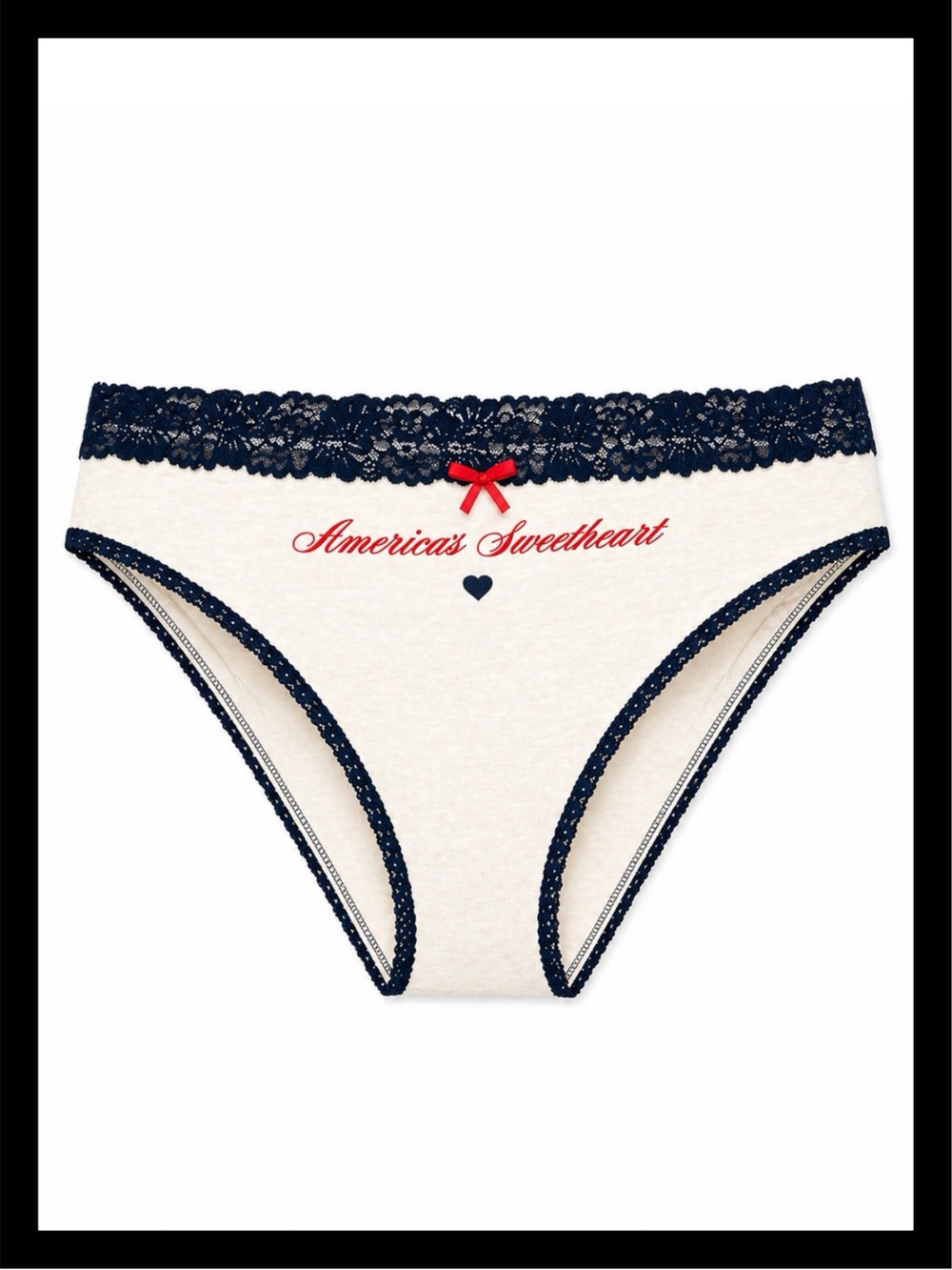 Cotton Lace-Trim Cheeky Panty